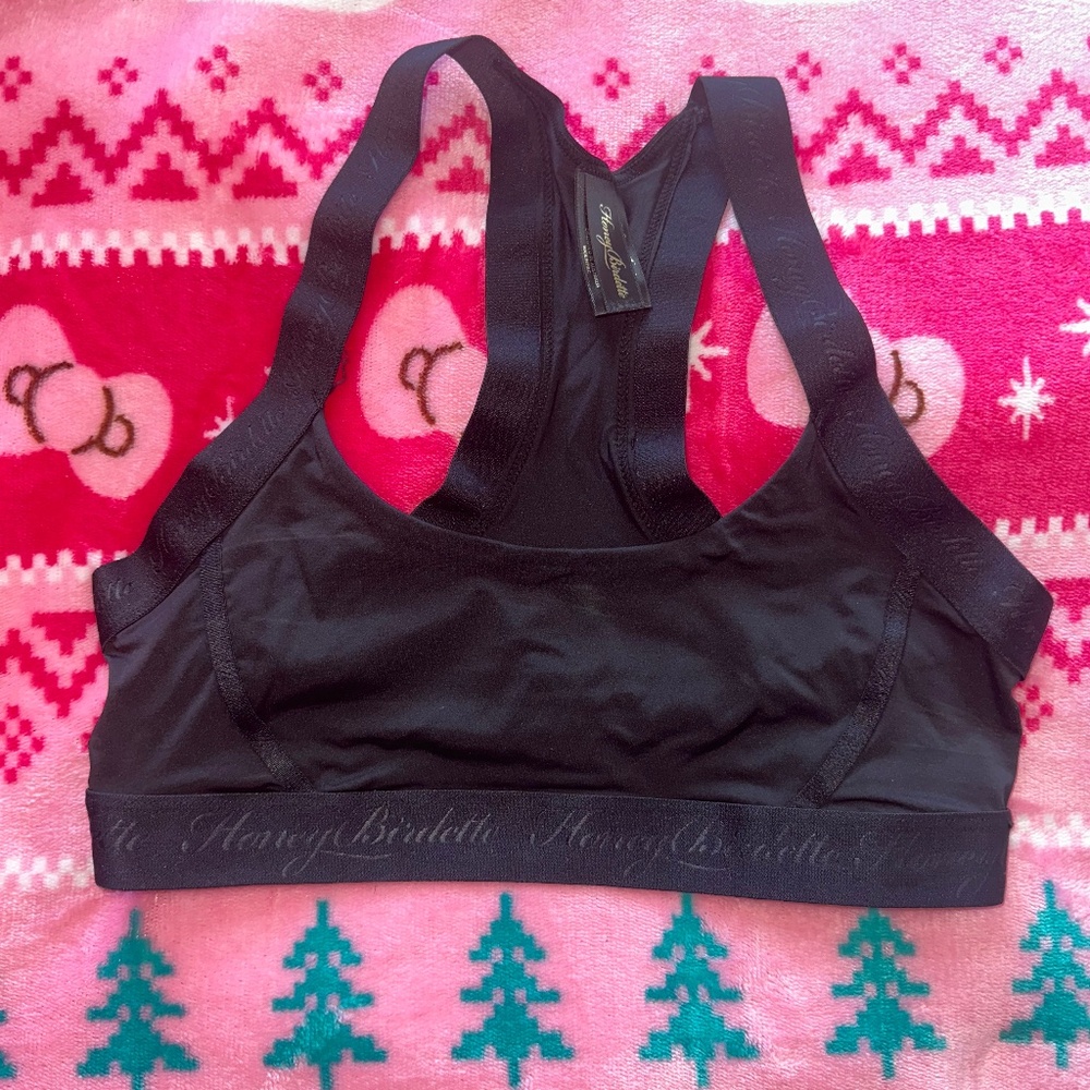 Honey Birdette Essentials Sleek black bralette Small